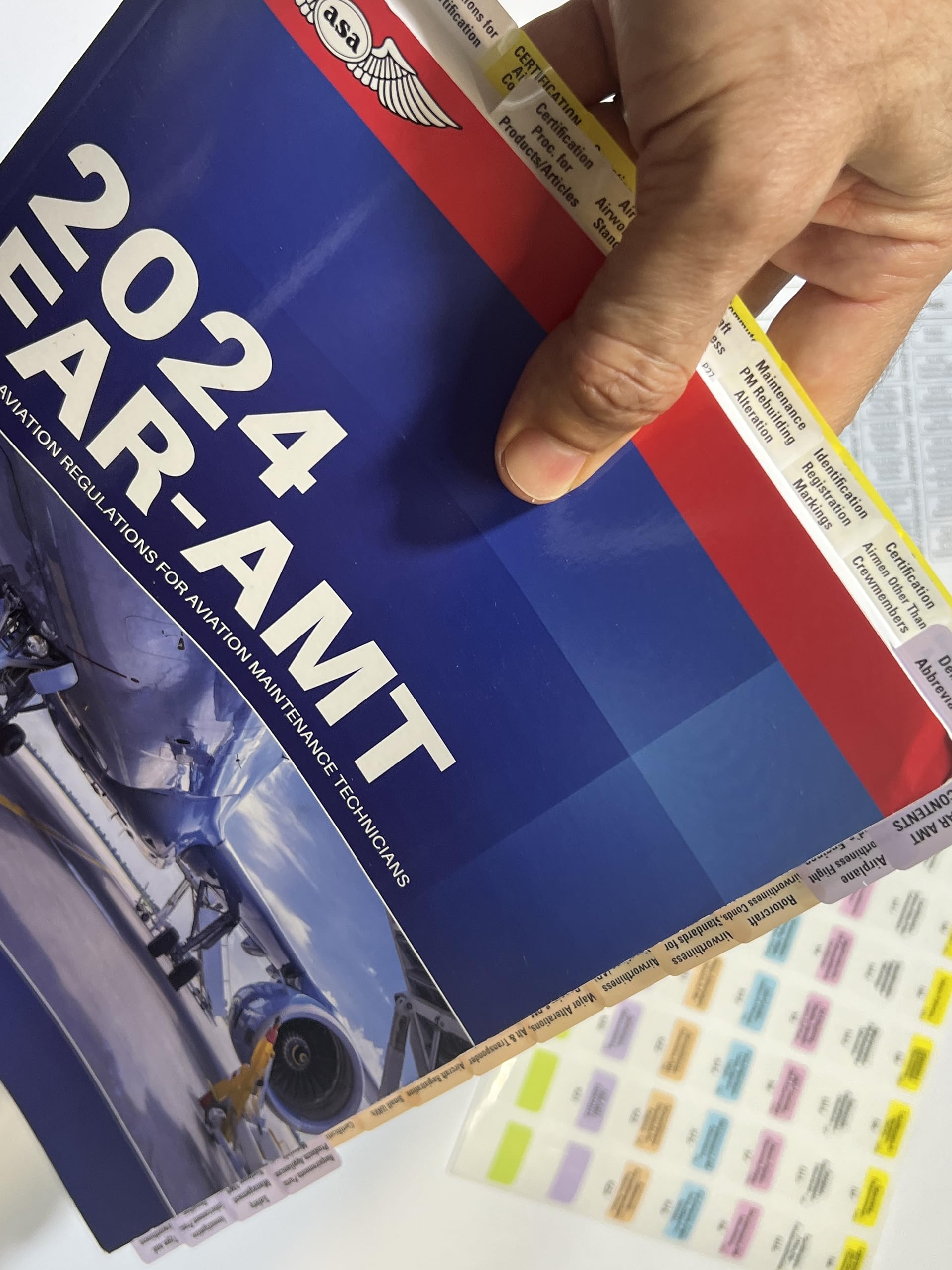 Mua 2025 Pre-tabbed Far Amt Book for Aviation Mechanics & Aviator Mouse ...