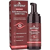 NOVEHA Extra Nove Eyelid Foaming Cleanser | Daily Skincare For Eyelashes & lids, Eye Irritations, Stye Eyes, Skin Dryness, Moisturize with Organic Ingredients, For All Skin Types - 3.38 oz