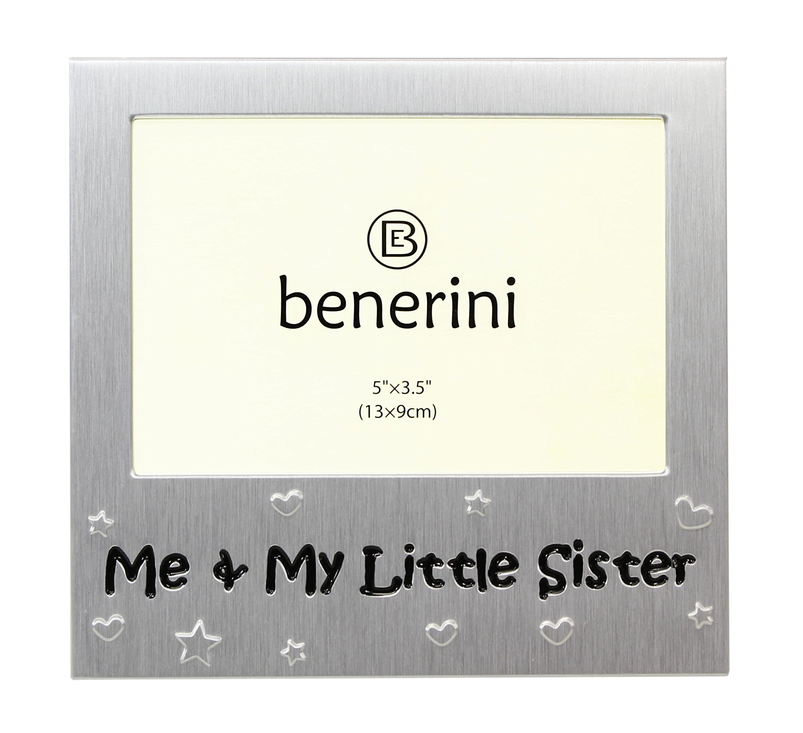 benerini Me and My Little Sister ' - Photo Picture Frame Gift - 5x 3.5