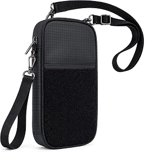 SealCaptain Crossbody Family Passport Holder for 4 with Tracker Slot | RFID Blocking, Holds 4 passports and 8 cards. Crossbod