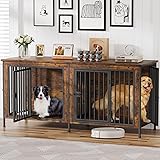 EasyCom 78 Inch Dog Cage Furniture for 2