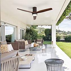 CACI Mall 52 Inch Flush Mount Ceiling Fan with