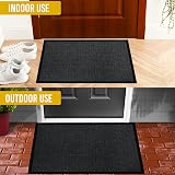 Homatz Door Mat Indoor Outdoor Heavy Duty Rubber Non Slip 60x80cm view 7