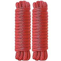 Boat Dock Lines 2 Pack Double Braided Nylon Marine