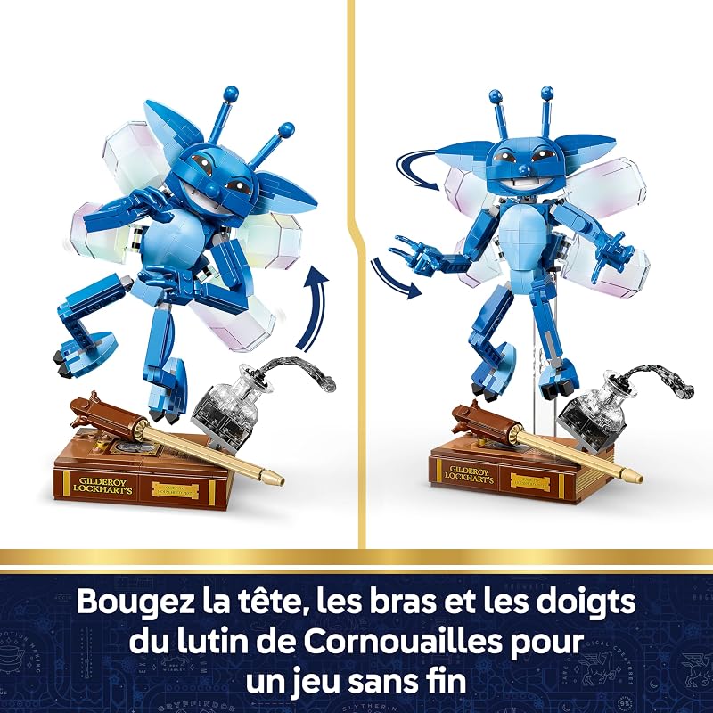 Harry Potter Le Lutin de Cornouailles - Jouet Figurine - Décoration pour Chambre ou Bureau avec Livre & Baguette de Gilderoy Lockhart - Cadeau d'anniversaire pour Fille ou Garçon dès 8 Ans 76461 — photo 3 sur 8