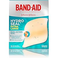 Band-Aid Brand Hydro Seal Extra Large Adhesive Bandages for Wound Care & Blisters, All Purpose Waterproof Blister Pad…