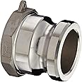Dixon G200-A-SS Investment Cast Stainless Steel 316 Global Type A Cam and Groove Hose Fitting, 2" Plug x 2" NPT Female