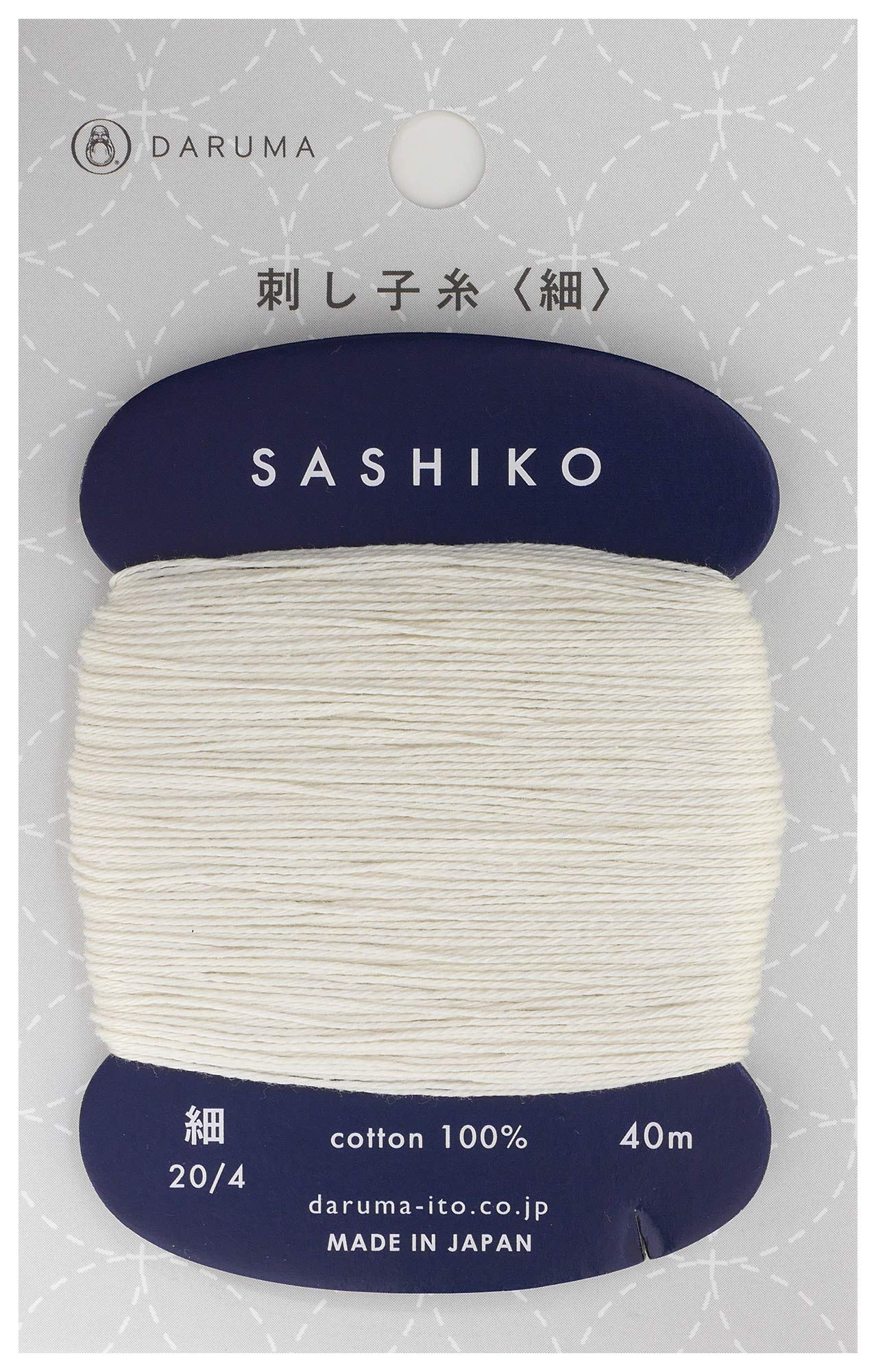 Sashiko Thread Card | #202 Thin 40 Meter (1)
