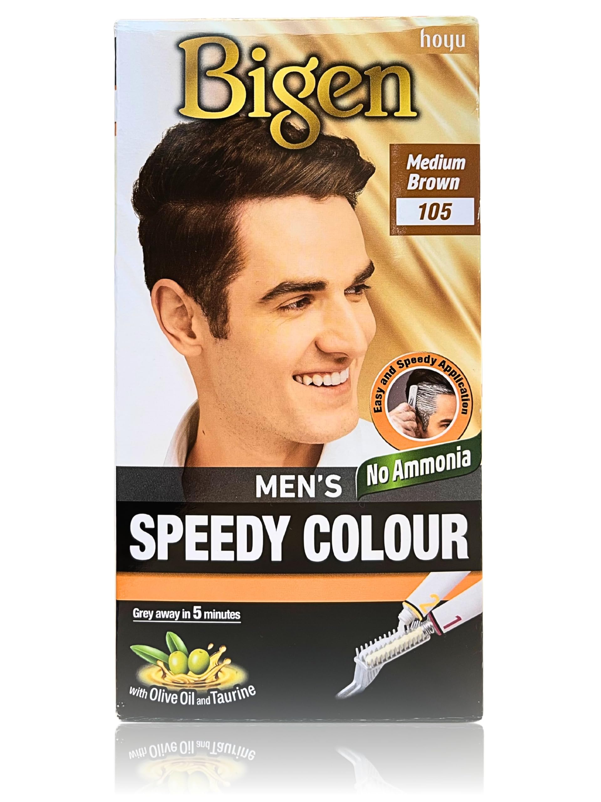 Bigen Menâ€™s Speedy Colour - 105 - Medium Brown