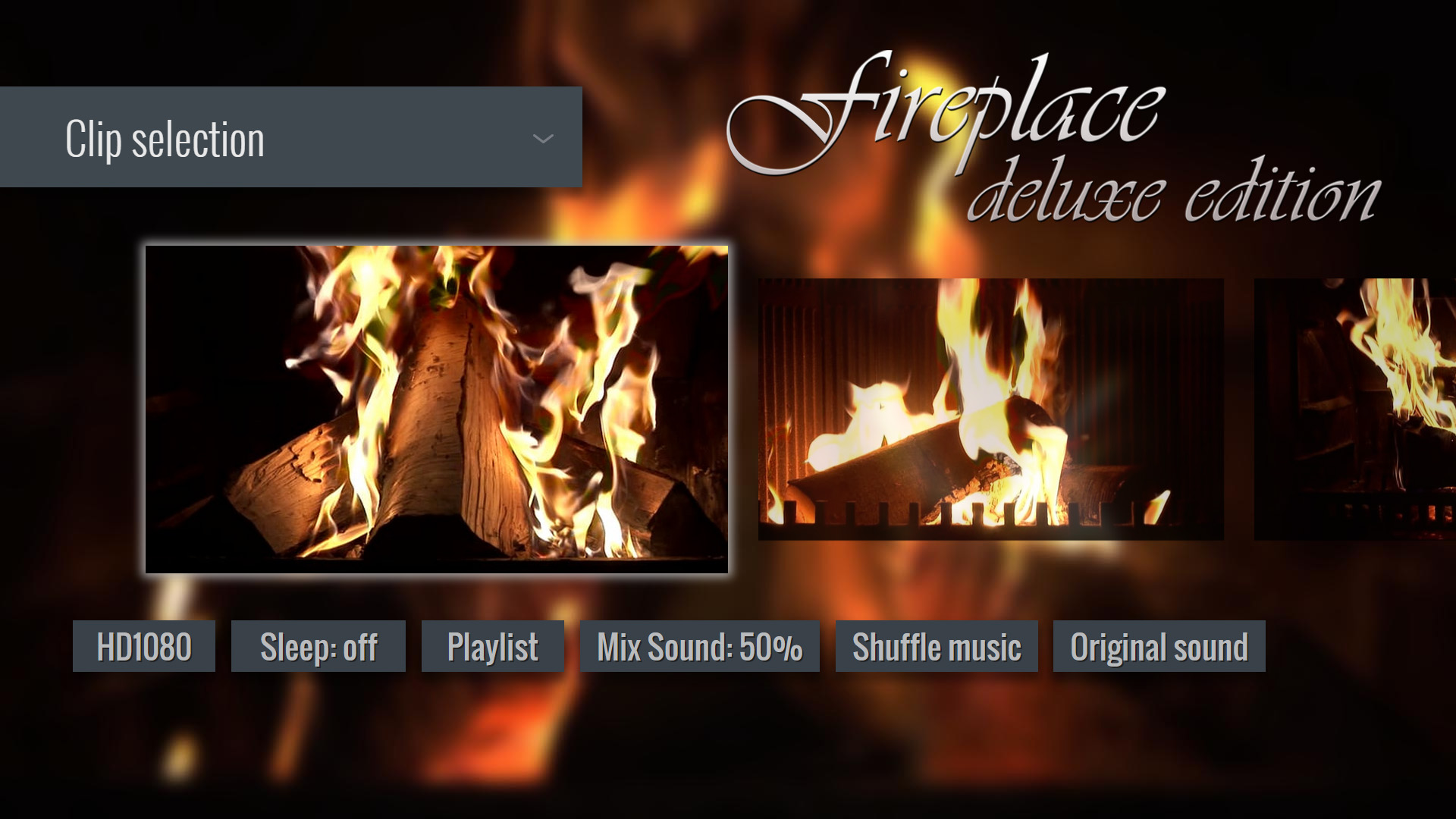 Fireplace HD Deluxe Edition [4+ hours video + classical, acoustic, piano music] - Thumbnail 2
