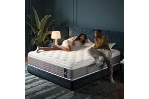 DCOOLAULTRA Queen Mattress 14 Inch,Medium Firm Hybrid with Memory Foam& Individually Wrapped Pocket Coils for Support,CertiPUR-US Certified,Fiberglass-Free