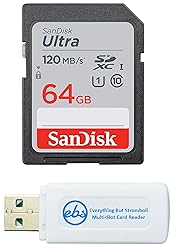 SanDisk 64GB SDXC SD Ultra Memory Card Works with