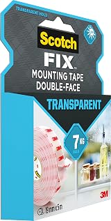 Scotch FIX Transparent Double Sided Tape 19 mm x 5 m Indoor Use view 4