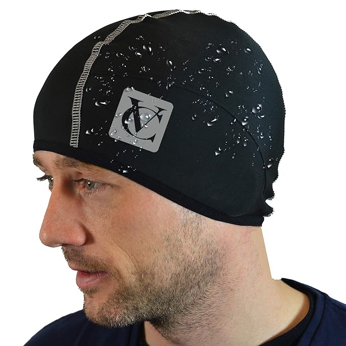 Velochampion Thermo Pro Thermal Insulation Wind Protection Sports Beanie Tech Cycling Running Hat Skull Cap Under Helmet Hat