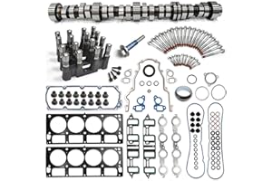 BTSCAR 6.0L NON AFM/DOD Camshaft Kit Fit for 2011-2020 Chevrolet Express Silverado Suburban, for GMC Savana Sierra Yukon, Includes 6.0 Camshaft, Lifters, Head Gasket Set, Replace 12626660 ES72220