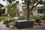 Keter 150 Gallon Deck Box Storage Bench Weatherproof Outdoor Resin Seating view 7