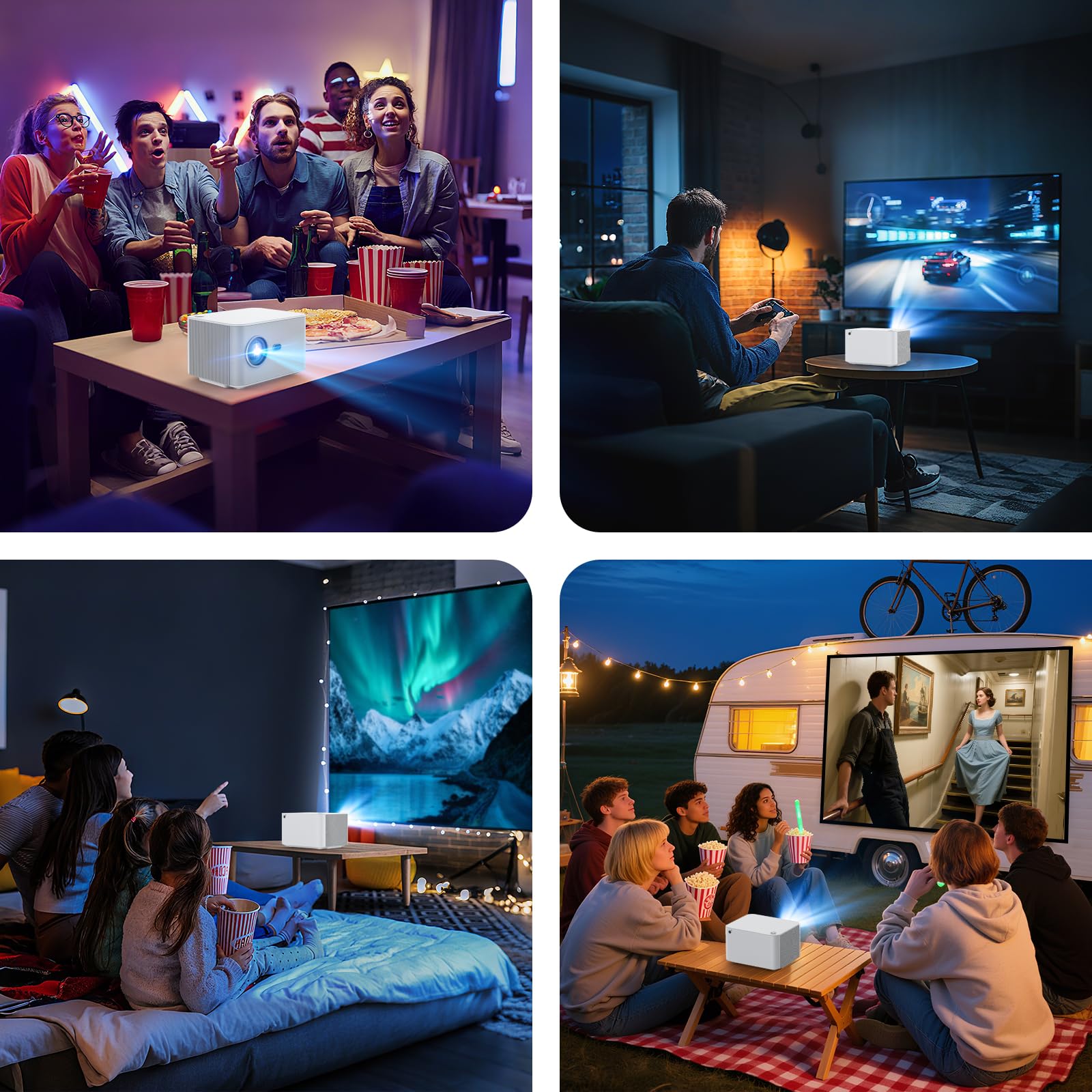 [Built-In App Smart Projector and Fresnel 85% ALR Screen] Daylight Screen 1.8dB Gain 100% sRGB Support 8K/4K 75