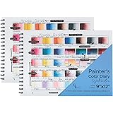 HG Art Concepts Painters Color Diary - 9x12" 140lb Spiral-Bound Acid-Free Color Swatch Book with 10 Pages for Watercolor & Mi