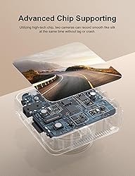 iZEEKER 2.5K Dash Cam Front and Rear with SD