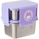 Skip Hop Toddler Stainless Steel Lunch Box Kit, Zoo, Narwhal