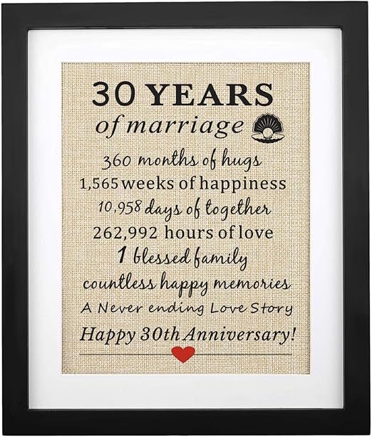 30th anniversary gift for husband
