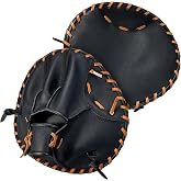 1PC Baseball and Softball Training Glove, Flat Infield Training Glove | PVC Infield Flat Mitt for Right-Hand Throw, Baseball and Softball Fielding Drills, Catching Practice for Men and Women