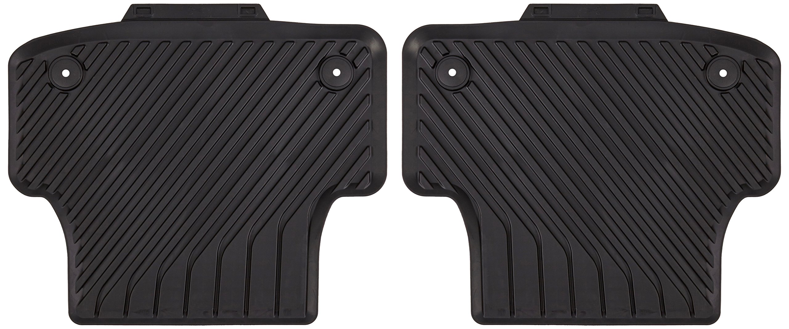 Audi 8V5061512041 All Weather Floor Mats Rear Black A3 Set of 2