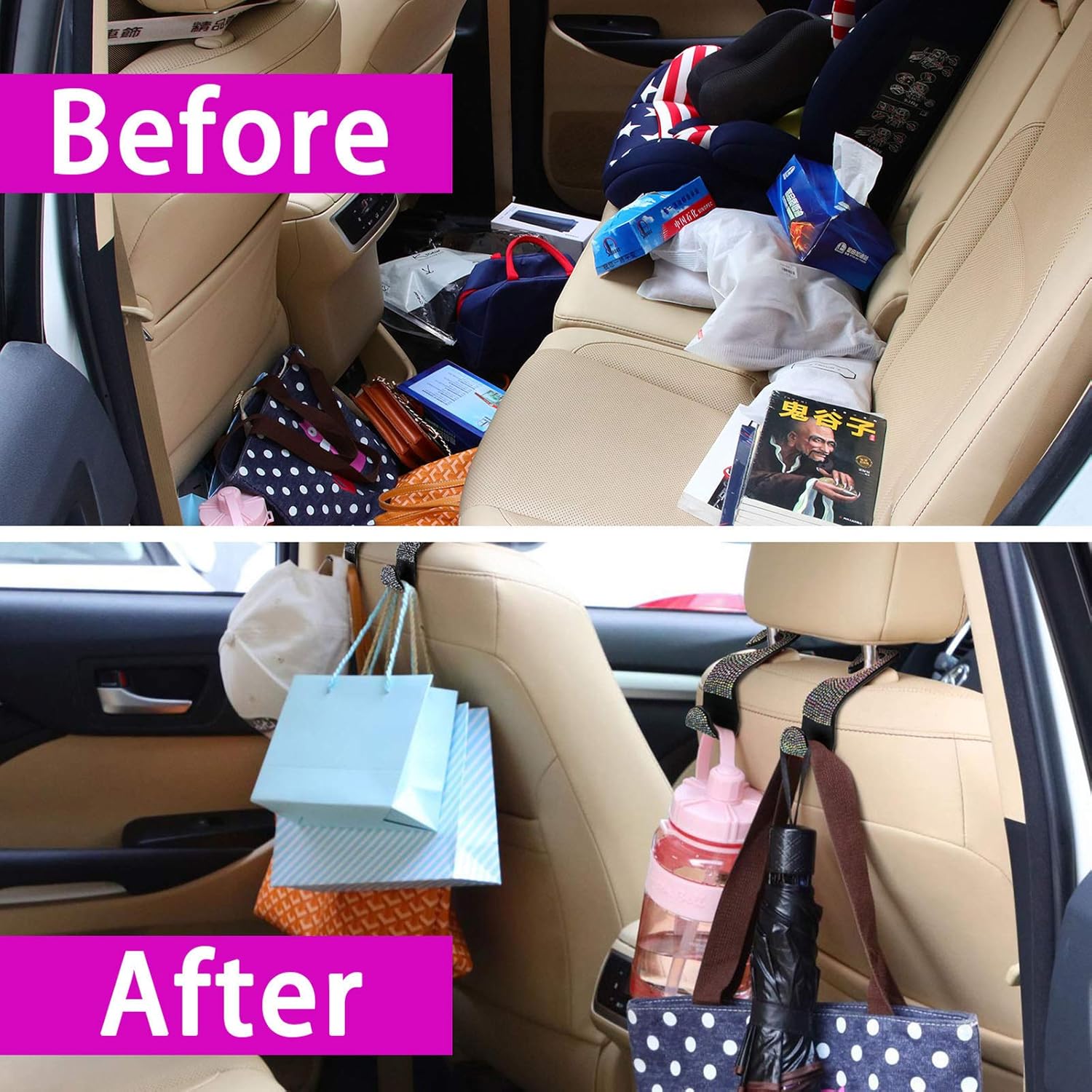 4 Bling Car Seat Hooks Auto Backseat Hanger Universal Car Headrest Hooks Vehicle Accessories For Women White Seat Back Organizers On Sale Www Fishtail Ie 4 Bling Car Seat Hooks Auto Backseat Hanger Universal Car Headrest Hooks Vehicle Accessories For Women White Seat Back Organizers On Sale Www Fishtail Ie