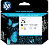 HP 72 Matte Black Yellow DesignJet Printhead C9384A view 3