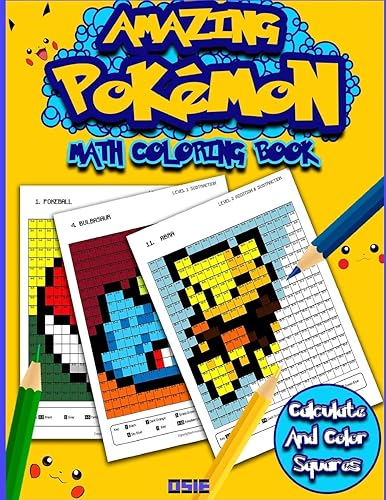 Download Amazing Pokemon Math: Cool Math Activity Book For Pokemon Go Fans PDF