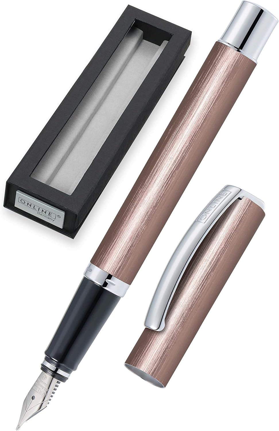 Online Vision Style Fountain Pen - SmokeyRose, Smokey Rose