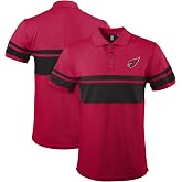 FOCO NFL Football Team Color Chest Stripe Men's Polo Shirt