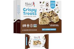 BLAKE'S SEED BASED Blake’s Seed Based Crispy Treats – Chocolate Chip (24 Count), Nut Free, Gluten Free, Dairy Free & Vegan, Healthy Snacks for Kids or Adults, School Safe, Low Calorie Organic Soy Free Snack