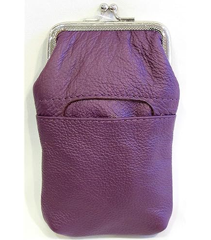 Amazon.com: Leather Cigarette Case 2pc Lot Genuine Pouch Purple +