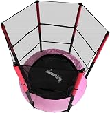 WestWood GALACTICA NEW Mini Trampoline 4.5FT 140cm with Safety Net Pink view 6