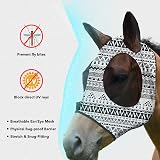 Harrison Howard Elasticity Horse Fly Mask UV Protection Lightweight Comfort view 3