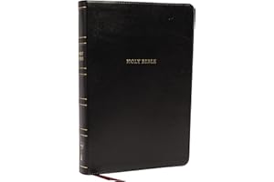 NKJV Holy Bible, Super Giant Print Reference Bible, Black Leathersoft, 43,000 Cross references, Red Letter, Comfort Print: Ne