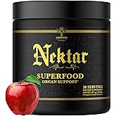 Ambrosia Nektar - Superfood Powder | Daily Organ Support Supplement | Greens Powder Alternative | 13 Superfoods for Energy, Digestion, Skin Health & Immune Support | 30 Servings | Apple Symphony