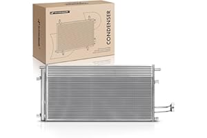 A-Premium Air Conditioning A/C Condenser Compatible with Chevrolet, GMC, Cadillac Vehicles - Silverado, Tahoe, Sierra, Yukon,