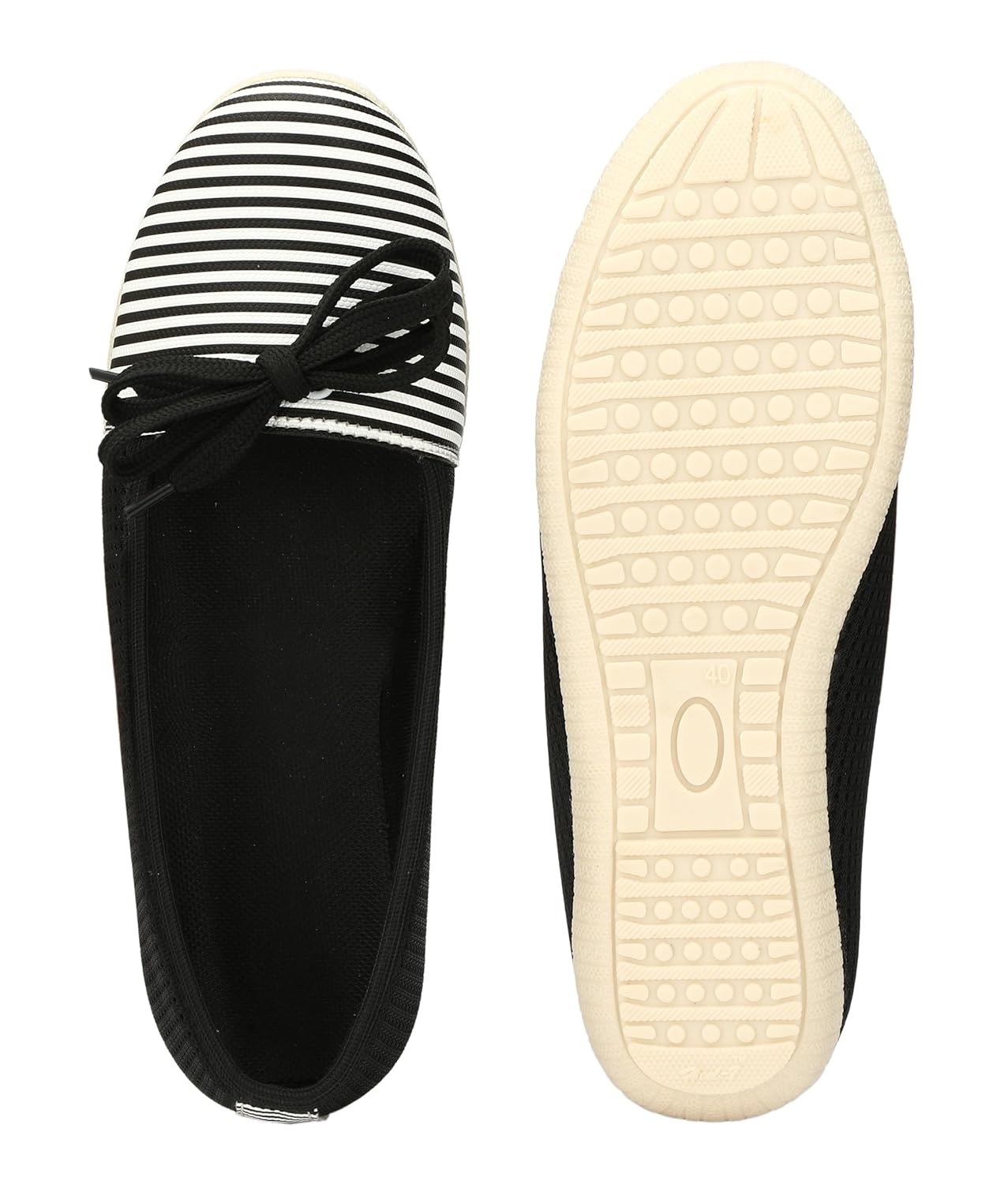 alexa women's black velvet belly shoes