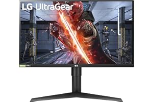 LG 27GL83A-B 27-Inch Ultragear QHD 2560 x 1440 IPS Gaming Monitor, 144Hz, 1ms (GtG), NVIDIA G-SYNC, AMD FreeSync, HDR10, HDMI, DisplayPort, Tilt/Height/Pivot Adjustable Stand, Black