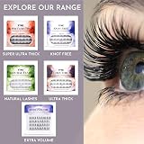 FYNE Individual Eyelashes Black Ultra Short 8mm Volume Cluster Lashes 240 Pcs view 5