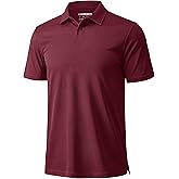 MAGCOMSEN Men's Polo Shirts Short Sleeve Collared Performance Dry Fit Breathable Golf Athletic Casual