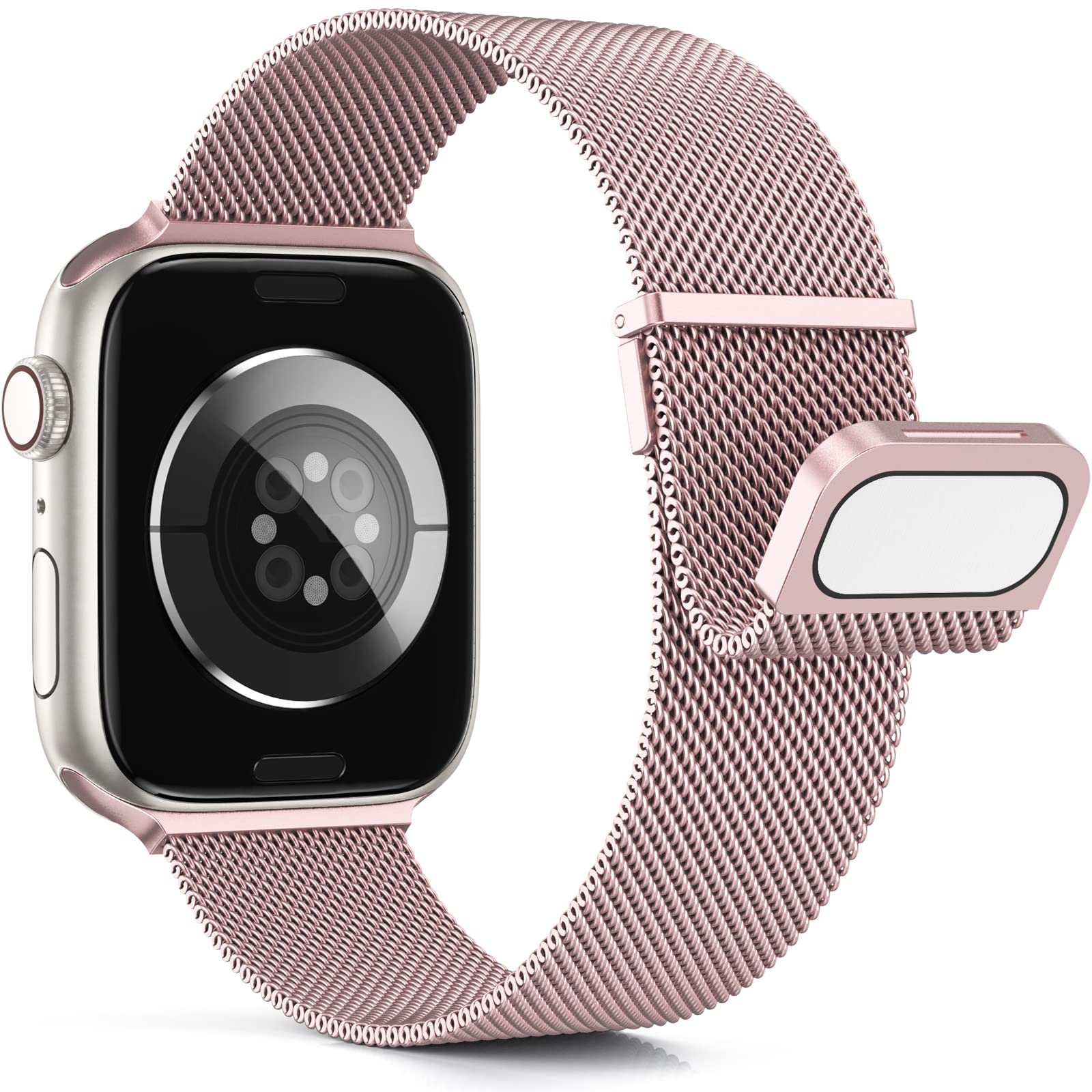 Higgs Strap Compatible with Apple Watch Straps 46mm 44mm 45mm 42mm 49mm Women Men, Dual Magnetic Adjustable Replacement Band for iWatch Series 11 10 9 8 7 6 5 4 SE Ultra 3/2/1, Fashion Strap
