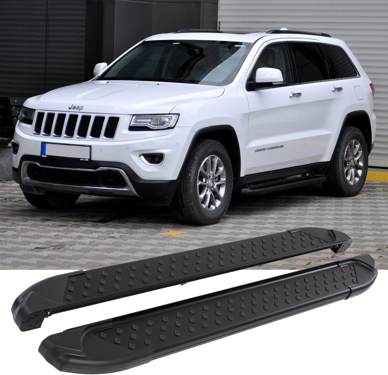 Running Boards | with TÜV/ABE Aluminium Black | Strip Side Skirts