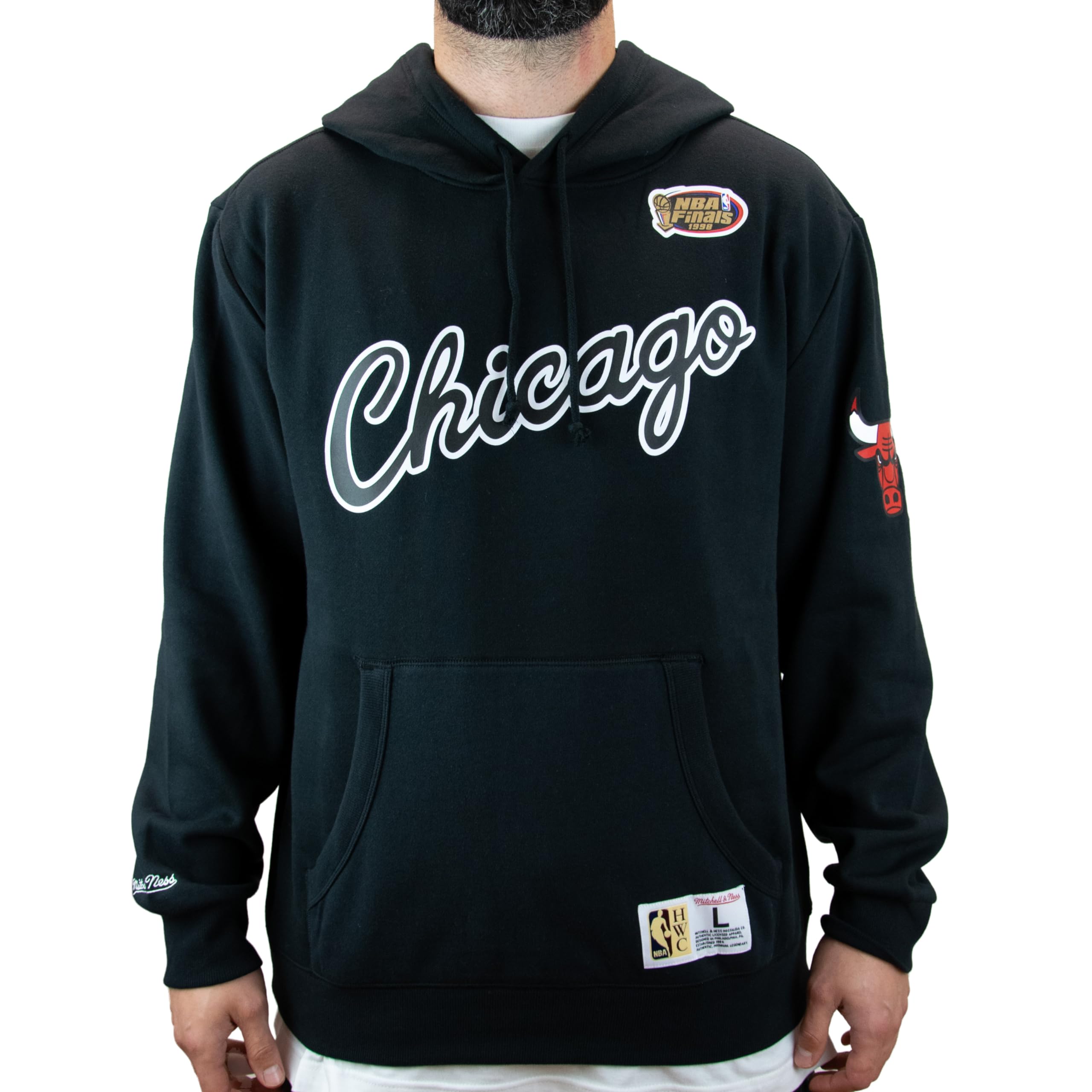 Mitchell & Ness Fleece Hoody - GAME TIME Chicago Bulls - M