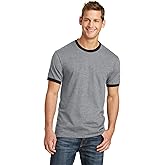 PORT AND COMPANY 54Oz 100% Cotton Ringer Tee (PC54R)