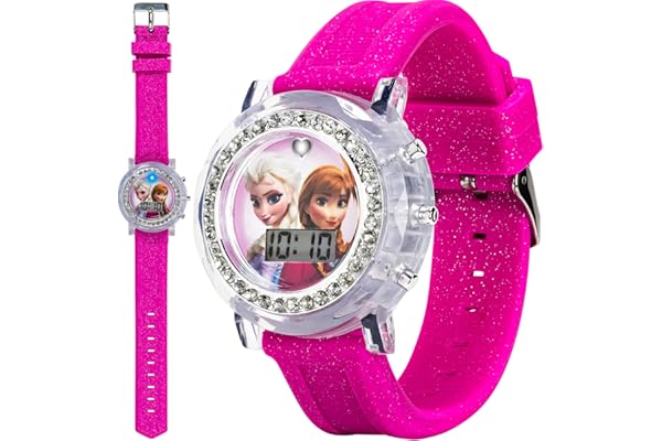 Frozen Elsa and Anna LCD Watch with Silicone Band