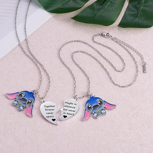 Necklace Set Long Distance Best Friend Necklaces Collier Couple