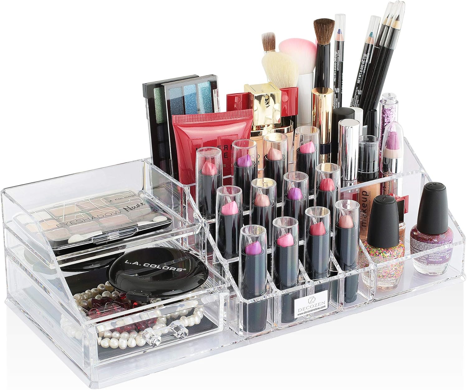 Amazon Com Decozen Bathroom Makeup Organizer Jewelry Organizer